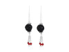 Lava/CoralBeaded Earring-2E BDD-3-82