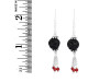 Lava/CoralBeaded Earring-2E BDD-3-82