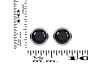 Black Tourmaline Stud Earring BLS-RDE-1254.
