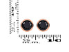 Black Tourmaline Stud Earring BLS-RDE-1254.