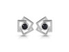 Black Tourmaline Stud Earring BLS-RDE-627.