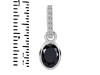 Black Tourmaline & White Topaz Pendant BLS-RDP-780-CZ-LOOP.