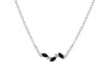 Black Tourmaline & White Topaz Necklace BLS-RDN-460.