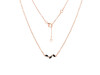 Black Tourmaline & White Topaz Necklace BLS-RDN-460.