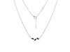 Black Tourmaline & White Topaz Necklace BLS-RDN-460.