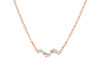 Blue Chalcedony & White Topaz Necklace BLX-RDN-460.
