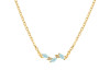 Blue Chalcedony & White Topaz Necklace BLX-RDN-460.