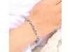 Blue Topaz Bracelet BTZ-RDB-113-CUT.