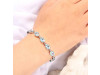 Blue Topaz Bracelet BTZ-RDB-114-CUT.