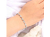 Blue Topaz Bracelet BTZ-RDB-117-CUT.