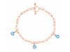 Blue Topaz Bracelet BTZ-RDB-171.