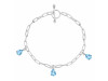 Blue Topaz Bracelet BTZ-RDB-171.