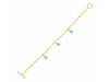 Blue Topaz Bracelet BTZ-RDB-171.