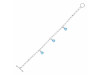 Blue Topaz Bracelet BTZ-RDB-171.