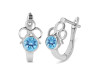 Blue Topaz Stud Earring BTZ-RDE-16.
