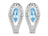 Blue Topaz Stud Earring BTZ-RDE-17.