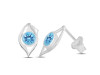 Blue Topaz Stud Earring BTZ-RDE-21.