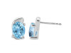 Blue Topaz Stud Earring BTZ-RDE-28.