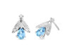 Blue Topaz Stud Earring BTZ-RDE-30.