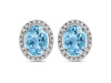 Blue Topaz Stud Earring BTZ-RDE-34.