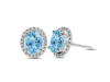 Blue Topaz Stud Earring BTZ-RDE-34.
