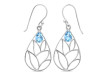 Blue Topaz Earring BTZ-RDE-68.