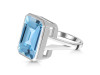 Blue Topaz Ring BTZ-RDR-1847.