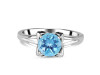 Blue Topaz Ring BTZ-RDR-19.