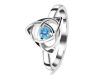 Blue Topaz Triquetra Ring BTZ-RDR-2142.