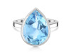 Blue Topaz Ring BTZ-RDR-2855.