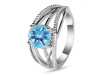 Blue Topaz Ring BTZ-RDR-30.