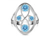 Blue Topaz Ring BTZ-RDR-31.