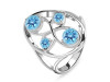 Blue Topaz Ring BTZ-RDR-31.