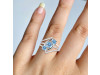 Blue Topaz Ring BTZ-RDR-37.