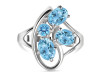 Blue Topaz Ring BTZ-RDR-38.