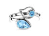 Blue Topaz Ring BTZ-RDR-39.