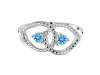 Blue Topaz Ring BTZ-RDR-41.