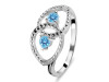 Blue Topaz Ring BTZ-RDR-41.