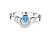 Blue Topaz Ring BTZ-RDR-7.