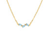 Blue Topaz & White Topaz Necklace BTZ-RDN-460.