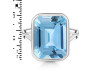 Blue Topaz Ring BTZ-RDR-1847.
