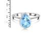 Blue Topaz Ring BTZ-RDR-2763.