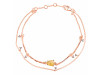 Citrine  Raw Crystal & White Topaz Bracelet CIT-RDB-168.