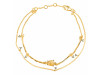 Citrine  Raw Crystal & White Topaz Bracelet CIT-RDB-168.