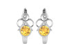 Citrine Stud Earring CIT-RDE-16.