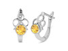 Citrine Stud Earring CIT-RDE-16.