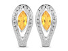 Citrine Stud Earring CIT-RDE-17.