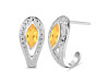 Citrine Stud Earring CIT-RDE-17.