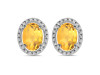 Citrine Stud Earring CIT-RDE-34.