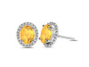Citrine Stud Earring CIT-RDE-34.